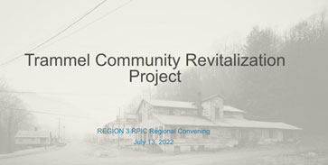 Trammel Community Revitalization presentation cover
